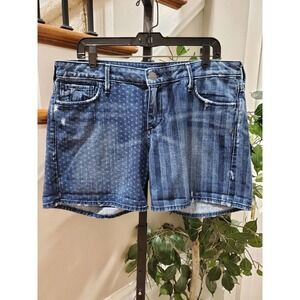True Religion Women's Blue Denim 100% Cotton Cassie Jeans Shorts Size 32